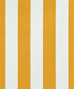 vidaXL Retractable Awning 150×150 cm Yellow and White