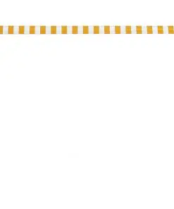 vidaXL Retractable Awning 200×150 cm Yellow and White