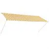vidaXL Retractable Awning 300×150 cm Yellow and White