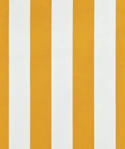 vidaXL Retractable Awning 350×150 cm Yellow and White