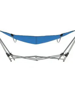 vidaXL Hammock with Foldable Stand Blue