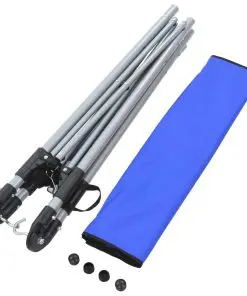 vidaXL Hammock with Foldable Stand Blue