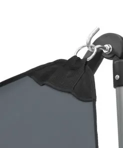 vidaXL Hammock with Foldable Stand Grey