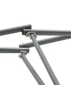 vidaXL Hammock with Foldable Stand Grey