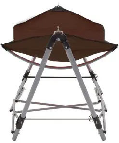 vidaXL Hammock with Foldable Stand Brown
