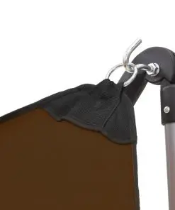 vidaXL Hammock with Foldable Stand Brown