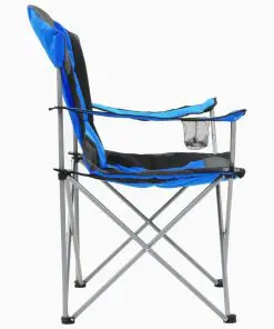 vidaXL Folding Camping Chairs 2 pcs 96x60x102 cm Blue