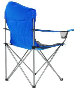 vidaXL Folding Camping Chairs 2 pcs 96x60x102 cm Blue