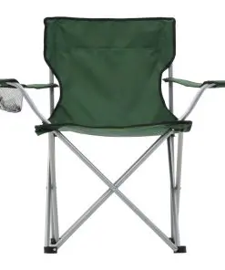 vidaXL Camping Table and Chair Set 3 Pieces Green