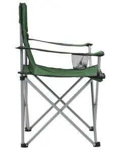 vidaXL Camping Table and Chair Set 3 Pieces Green