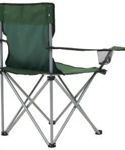vidaXL Camping Table and Chair Set 3 Pieces Green