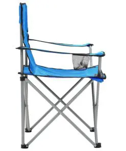vidaXL Camping Table and Chair Set 3 Pieces Blue