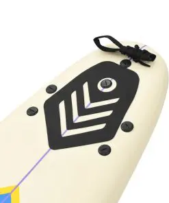 vidaXL Surfboard 170 cm Blue and Cream