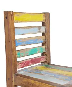 vidaXL Dining Chairs 6 pcs Solid Reclaimed Boat Wood