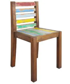 vidaXL Dining Chairs 6 pcs Solid Reclaimed Boat Wood