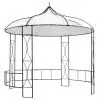 vidaXL Gazebo 300x300x290 cm White Round vidaXL Gazebo 300x300x290 cm White Round