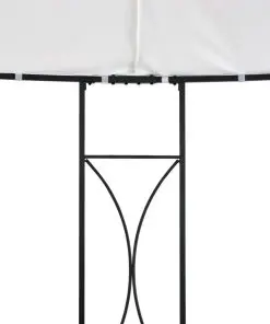 vidaXL Gazebo 300x300x290 cm White Round