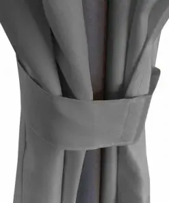 vidaXL Gazebo with Curtains Round 3.5×2.7 m Anthracite