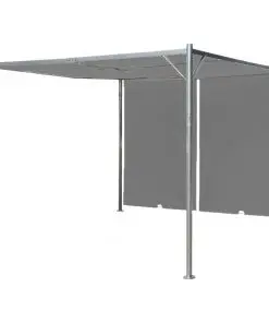 vidaXL Garden Pergola with Retractable Roof 300x300x225 cm Anthracite
