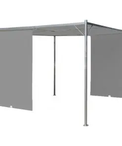 vidaXL Garden Pergola with Retractable Roof 300x300x225 cm Anthracite