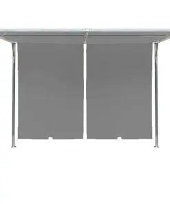 vidaXL Garden Pergola with Retractable Roof 300x300x225 cm Anthracite