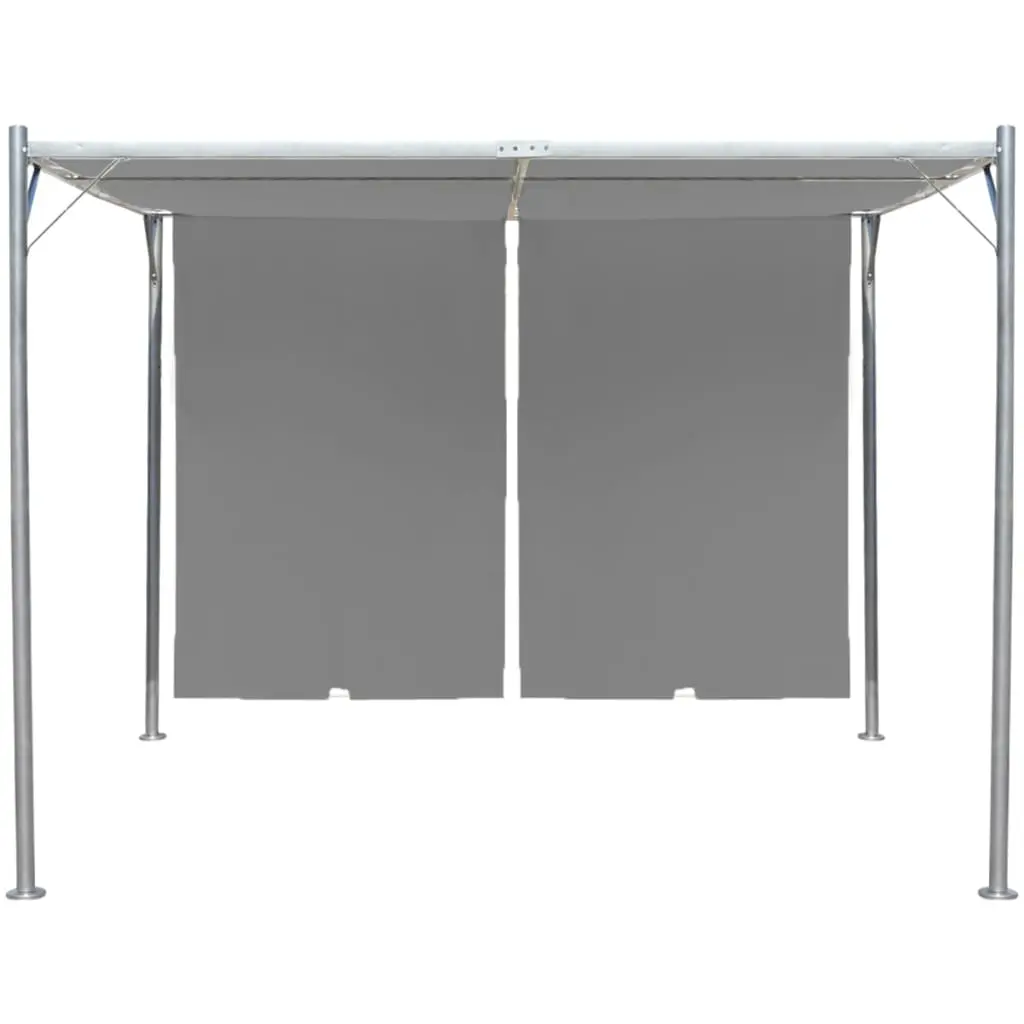 vidaXL Garden Pergola with Retractable Roof 300x300x225 cm Anthracite