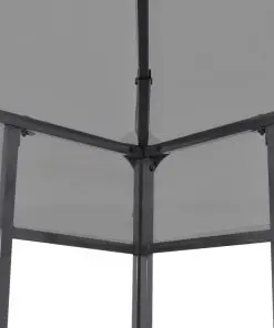vidaXL Garden Gazebo Powder-Coated Steel 300x300x270m Anthracite