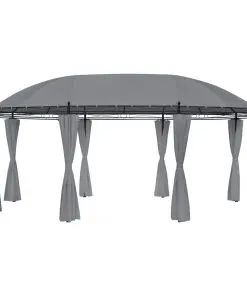 vidaXL Gazebo with Curtains 530x350x265 cm Anthracite