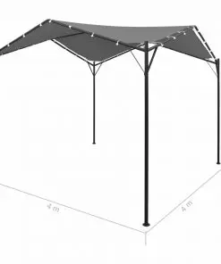 vidaXL Gazebo 4×4 m Anthracite