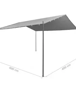 vidaXL Garden Gazebo Steel 400x400x260 cm Anthracite