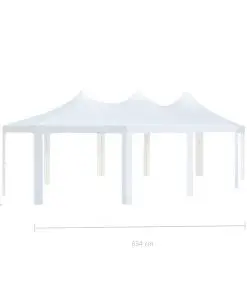vidaXL Gazebo 834x448x320 cm White
