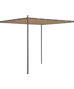 vidaXL Gazebo with Flat Roof 3x3x2,4 m Beige