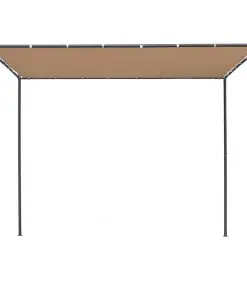 vidaXL Gazebo with Flat Roof 3x3x2,4 m Beige