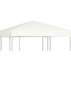 vidaXL Gazebo Top Cover 310 g/m² 3×3 m Cream White