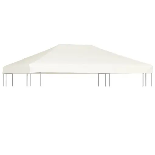 vidaXL Gazebo Top Cover 310 g/m² 4×3 m Cream White