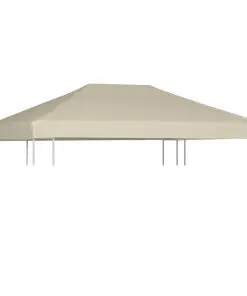 vidaXL Gazebo Top Cover 310 g/m² 4×3 m Brown