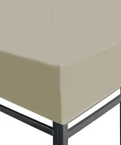 vidaXL Gazebo Top Cover 310 g/m² 4×3 m Brown