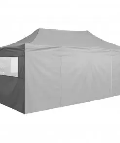 vidaXL Folding Pop-up Party Tent with Sidewalls 3×6 m Anthracite