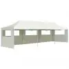 vidaXL Folding Pop-up Party Tent with 5 Sidewalls 3×9 m Cream