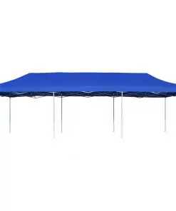 vidaXL Folding Pop-up Party Tent 3×9 m Blue