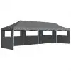 vidaXL Folding Pop-up Party Tent with 5 Sidewalls 3×9 m Anthracite