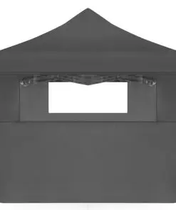 vidaXL Folding Pop-up Party Tent with 5 Sidewalls 3×9 m Anthracite