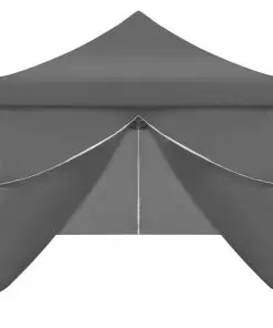 vidaXL Folding Pop-up Party Tent with 8 Sidewalls 3×9 m Anthracite