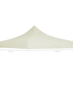 vidaXL Party Tent Roof 3×3 m Cream