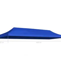vidaXL Party Tent Roof 3×6 m Blue