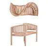 vidaXL Garden Bench 120 cm Solid Teak
