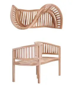 vidaXL Garden Bench 120 cm Solid Teak