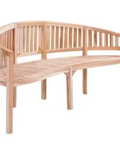 vidaXL Banana Bench 200 cm Solid Teak