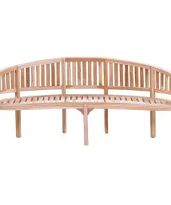 vidaXL Banana Bench 200 cm Solid Teak