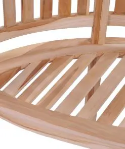 vidaXL Banana Bench 200 cm Solid Teak